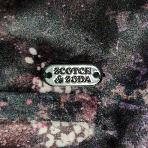 Scotch & Soda Velvet High Rise Flared Trousers Pants Multicolor Pockets 32 New - Picture 9 of 16